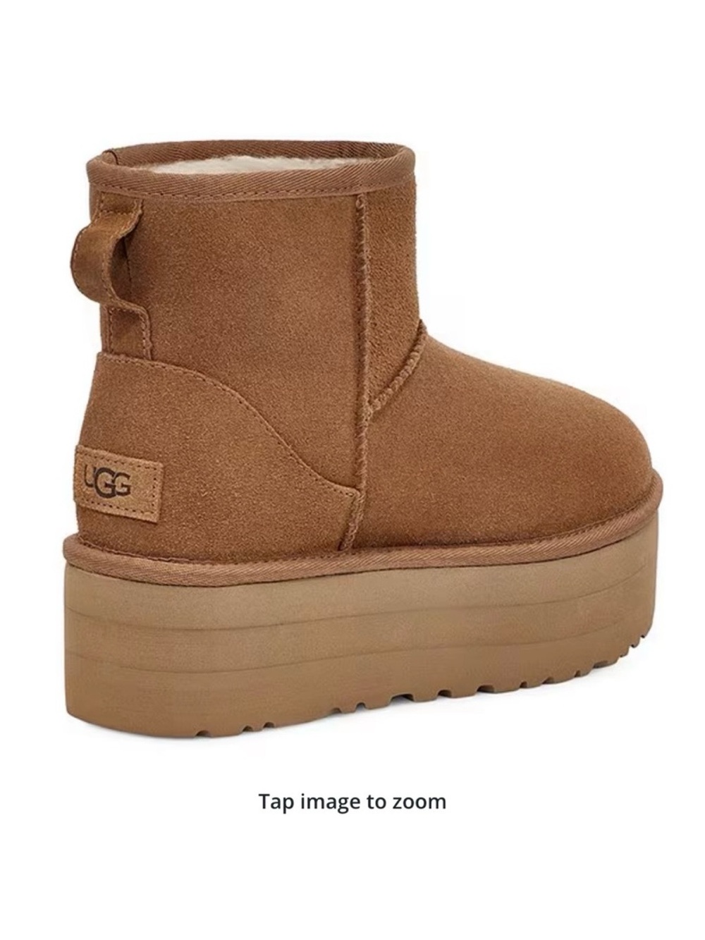 UGG Women's Mini Platform Boot in Chestnut Suede